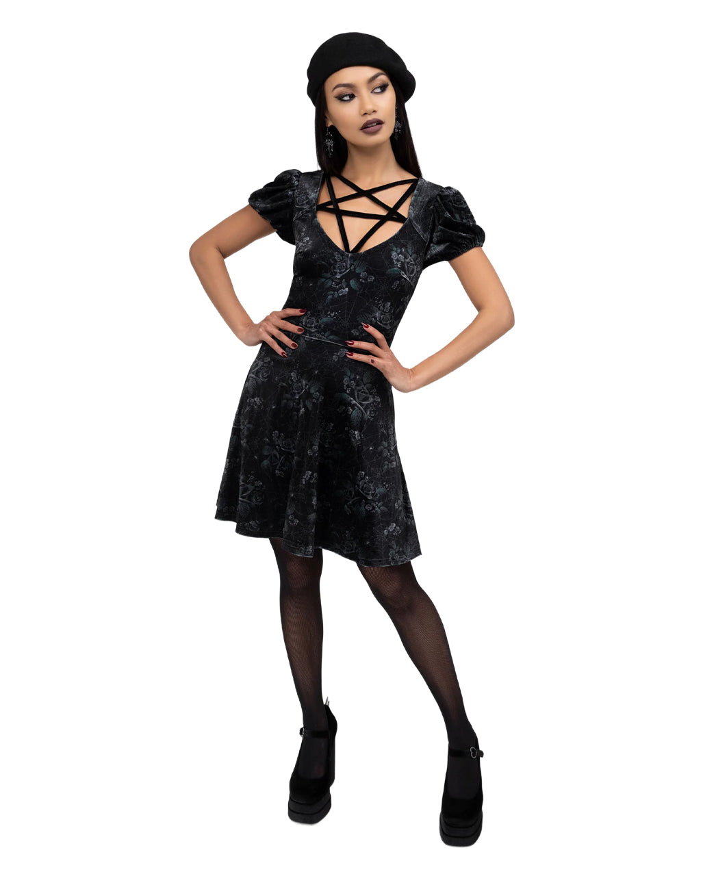 KILLSTAR Moonlit Pentacle Dress ➔ Buy gothic fashion