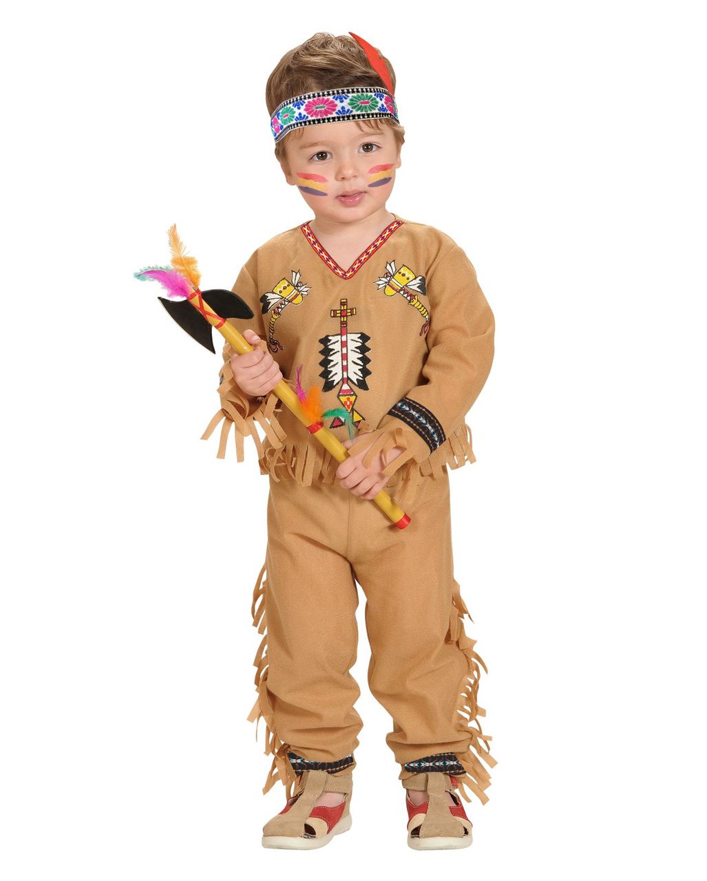 Fiestas GUiRCA Indianer Kostüm – Cherokee Baby Kostüm 4-teilig Aus Polyester