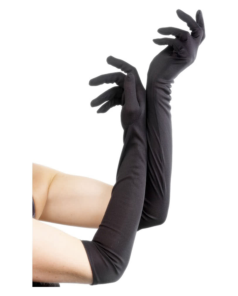 Elbow-length Black Gloves Halloween costume accessories
