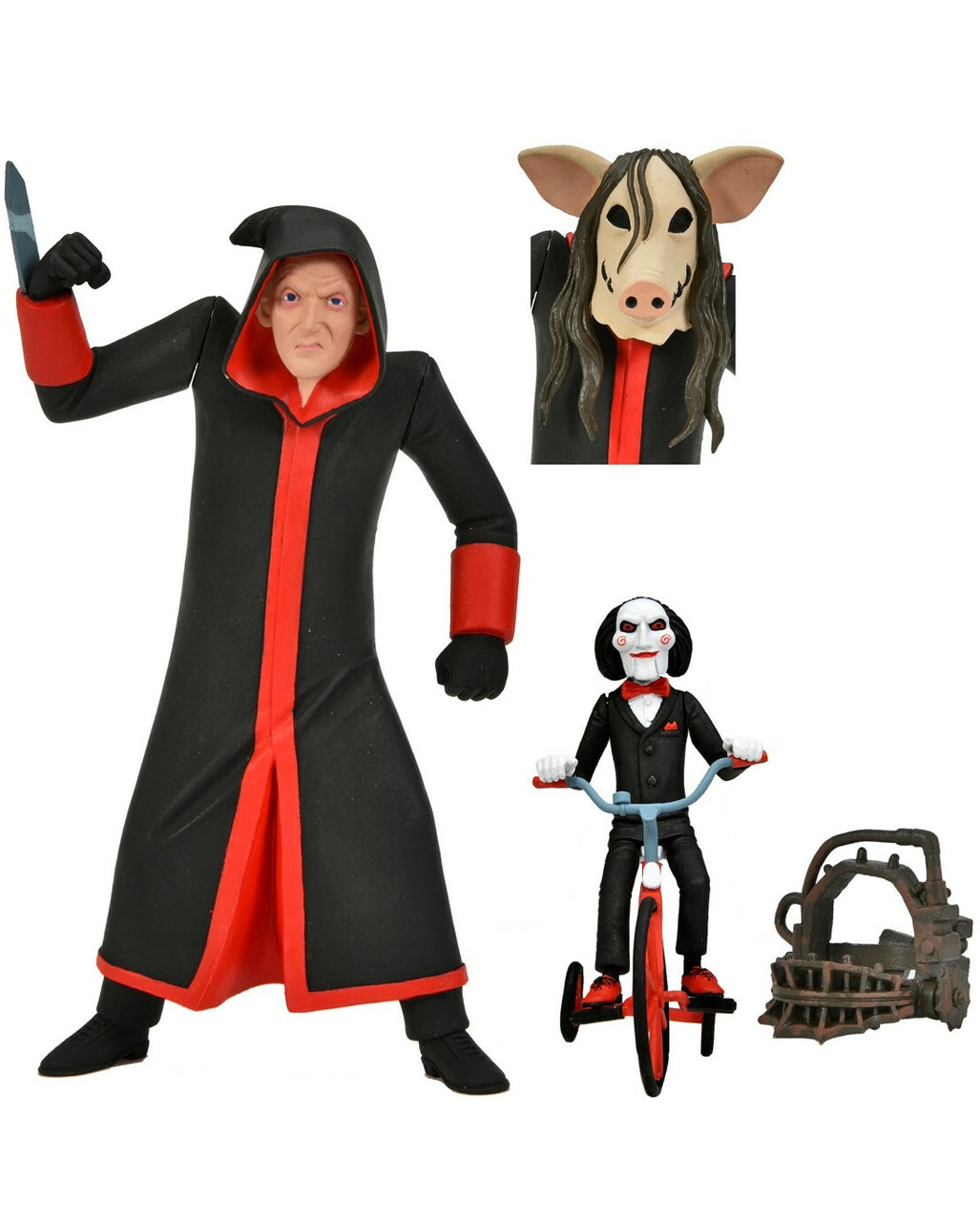 NECA TOONY TERRORS SAW フィギュアセット Toony Terrors: SAW - Jigsaw & Billy Action Figure Set 15cm | NECA
