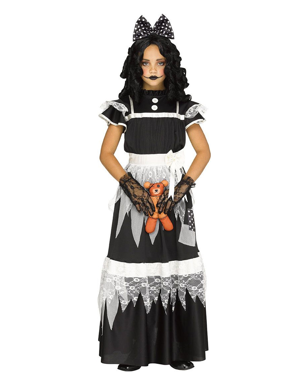 Ensemble Halloween Pour Poupée 17 Cm – Jupe Citrouille Et Voile à Nœud, Look Horreur Mignon