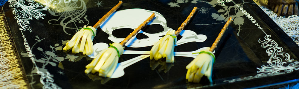 Halloween Käse Besen Rezept