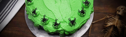 Spinnen Schleim Kuchen Halloween Rezept