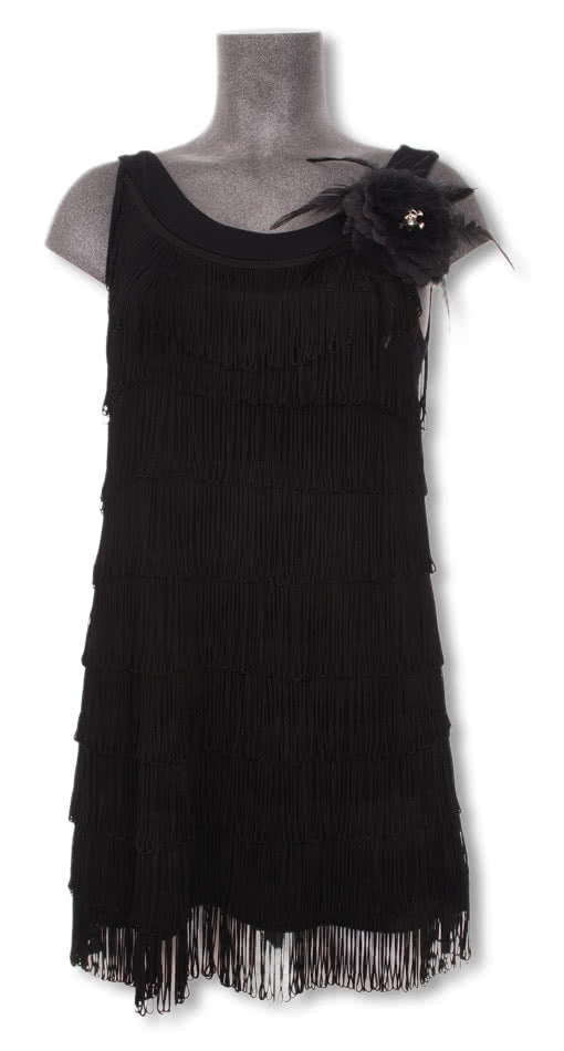 20er Jahre Kleid schwarz