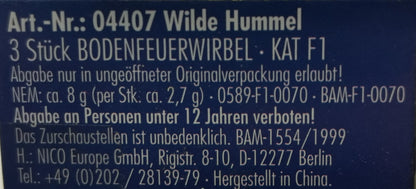 Wilde Hummel Bodenfeuerwirbel 3er Pack