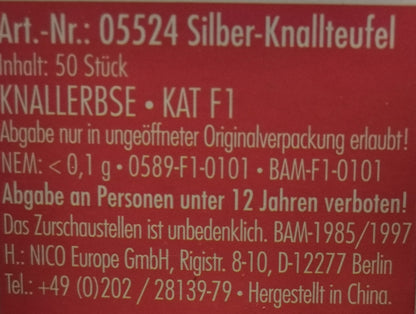 Silber Knallteufel 50 St.