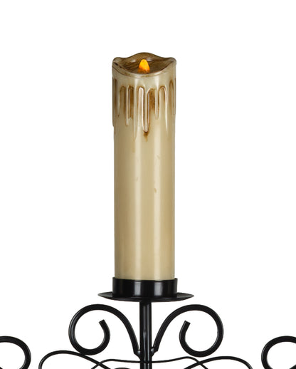 3-armed Spider Candle Holder With LED Candles 41cm