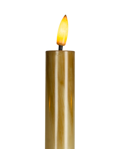 3-armiger Totenkopf Kerzenständer mit LED-Kerzen 66cm