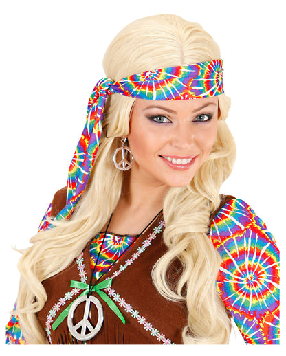 Hippie Peace Halskette & Ohrringe