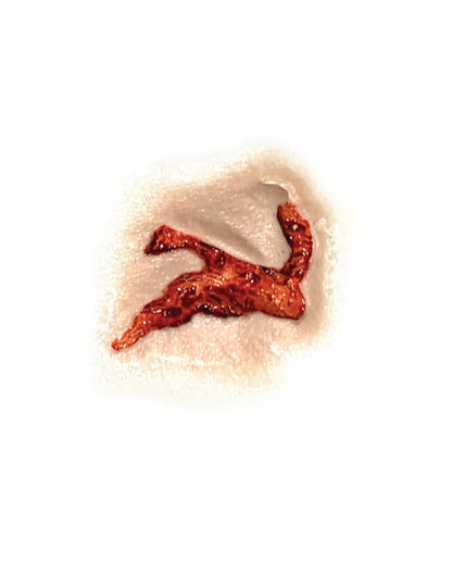 3D FX Transfer Tattoo Kopf Platzwunde