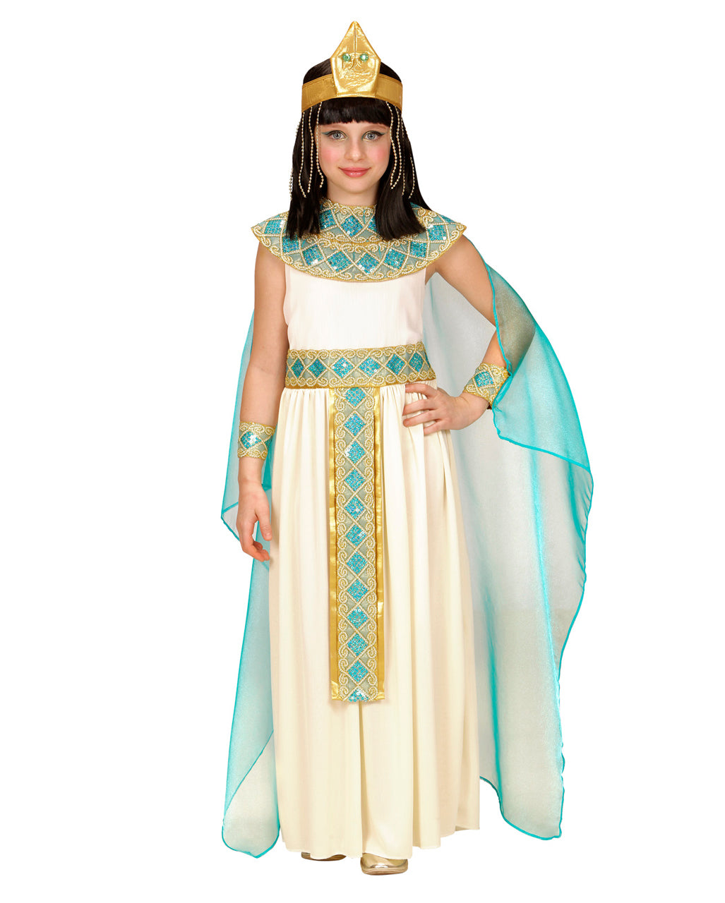 4-tlg. Cleopatra Kinderkostüm Deluxe