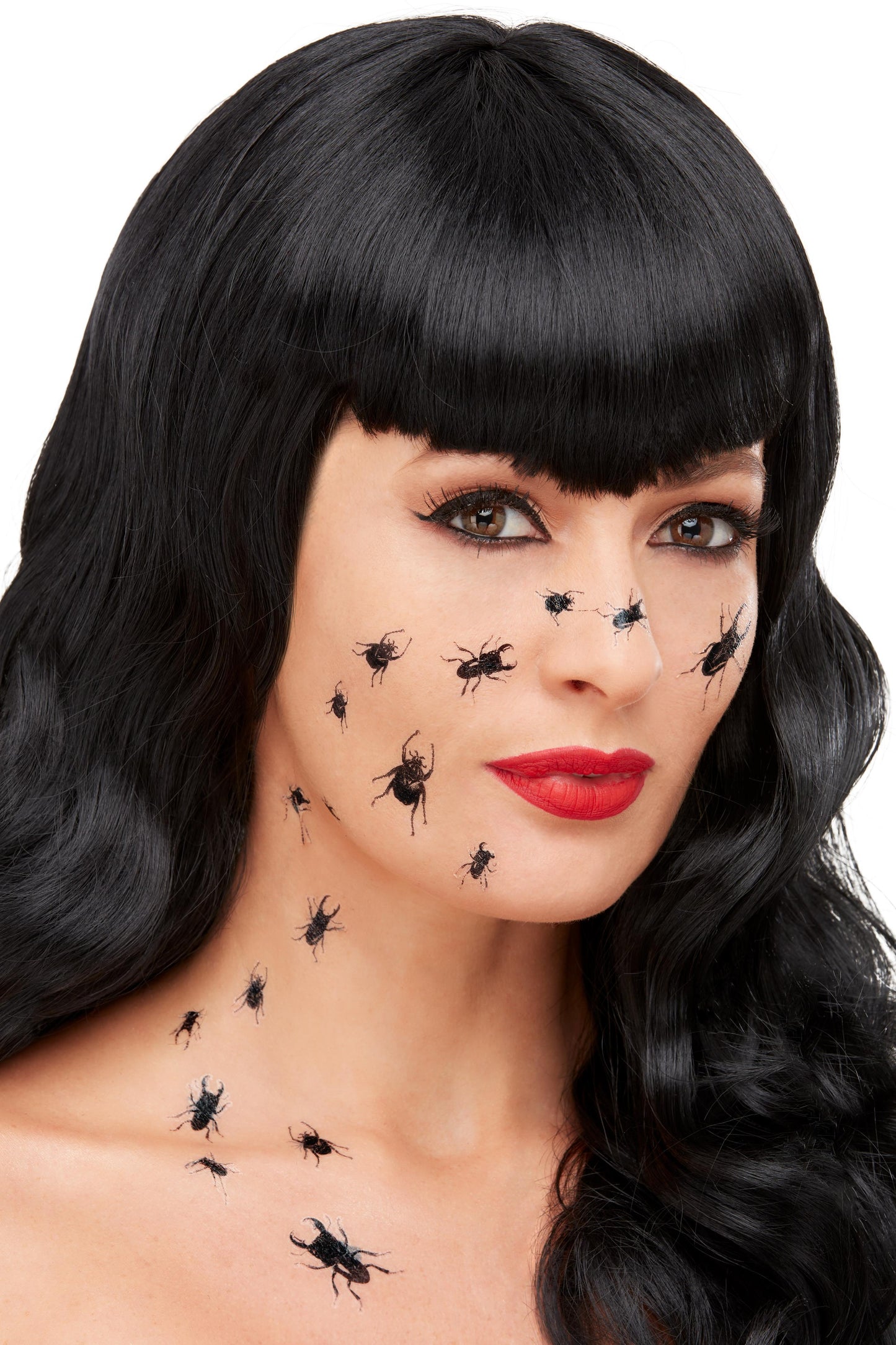 Crawling Beetles Glue Tattoos 18 Pieces