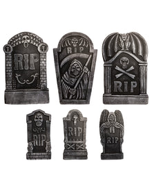 6-tlg. Halloween Grabstein Set 48cm