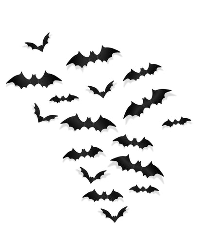 60 Pieces Bat 3D Wall Stickers