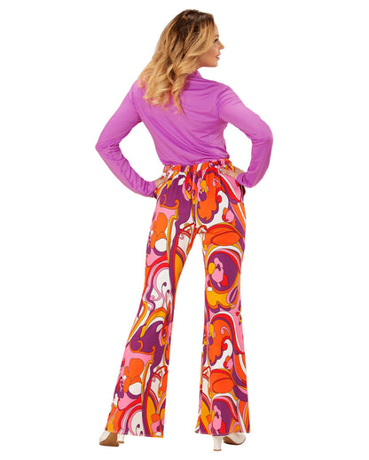 Hippe 70er Jahre Hose Orchideen