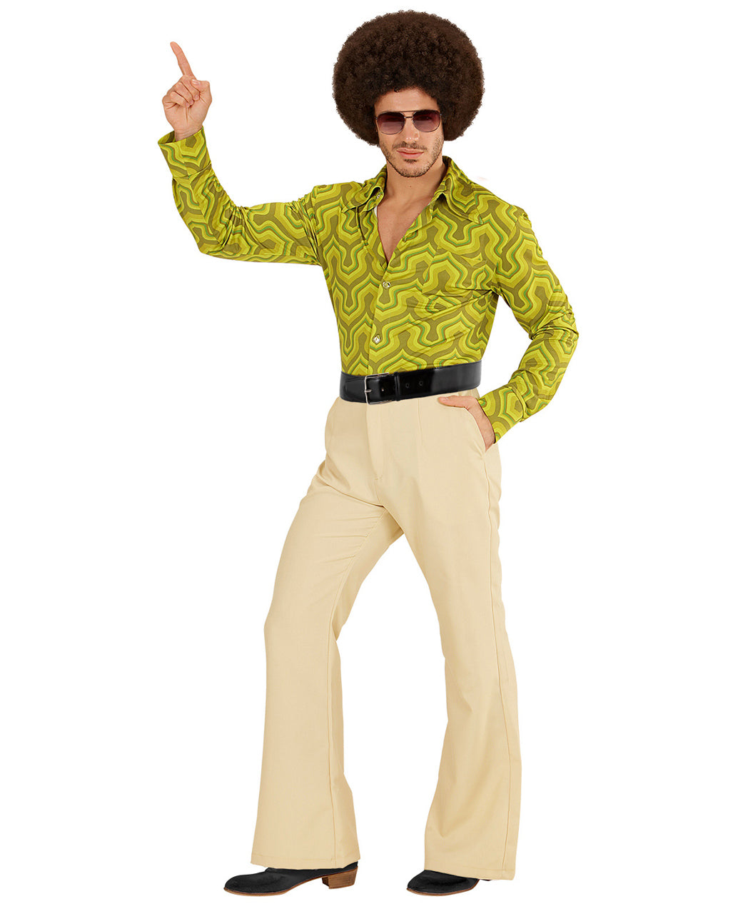 Beige 70er Jahre Schlaghose