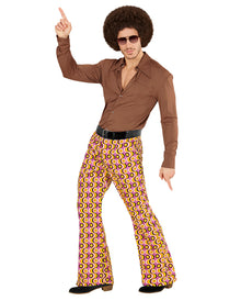 Groovy 70er Herren-Schlaghose Discs