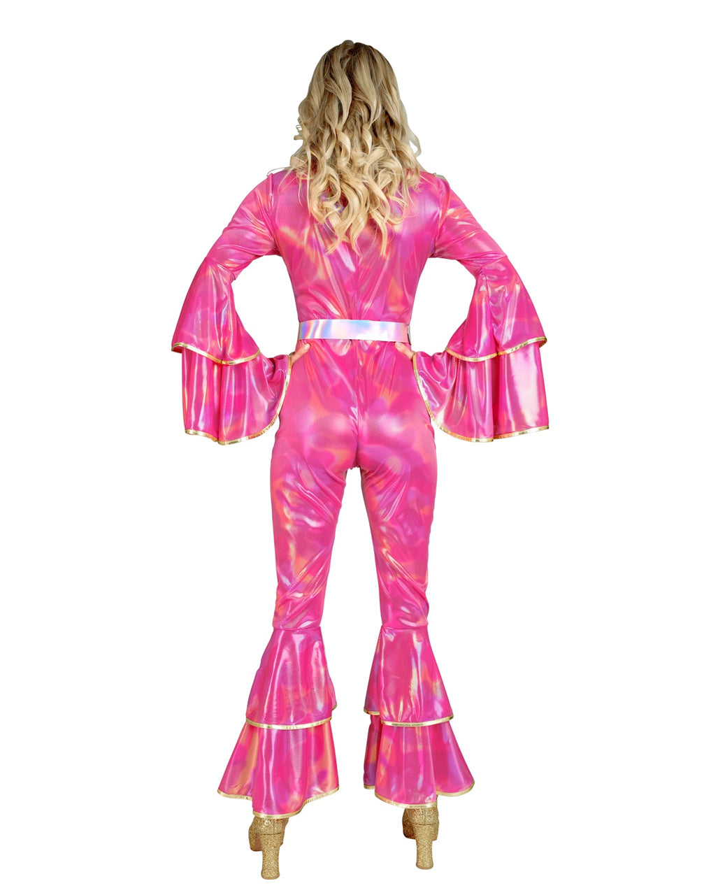 70's Pop Star Disco Overall Pink