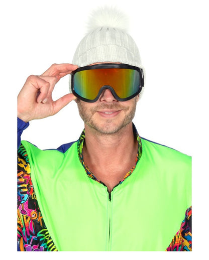 80er Jahre Skibrille als Kostümzubehör