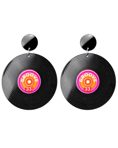 80s Schallplatten Ohrringe