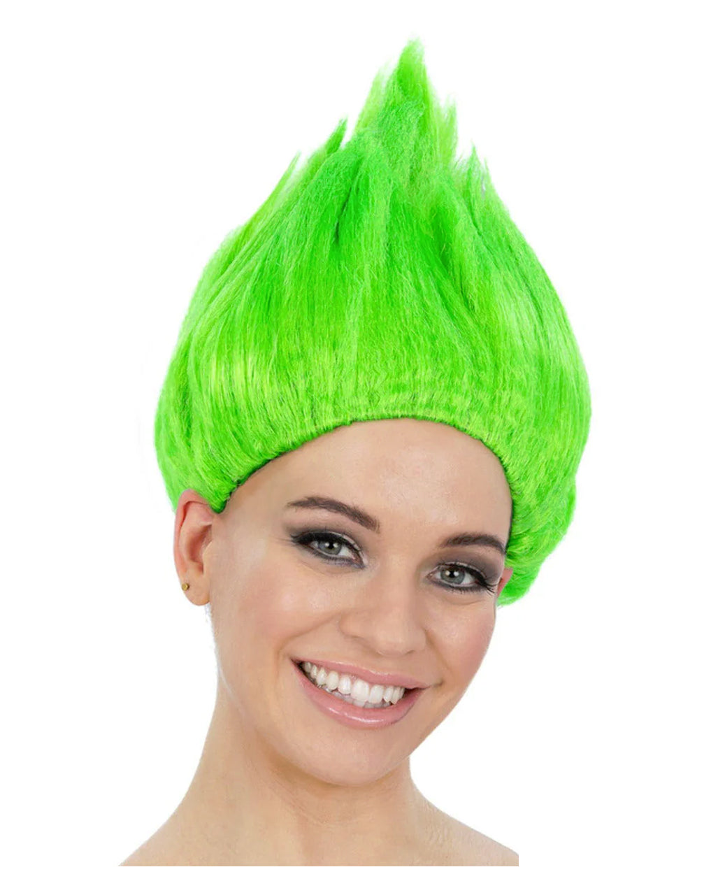 Perruque Troll 90s Vert Fluo