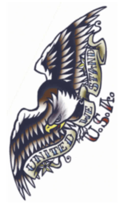 Adler Aufklebe Tattoo