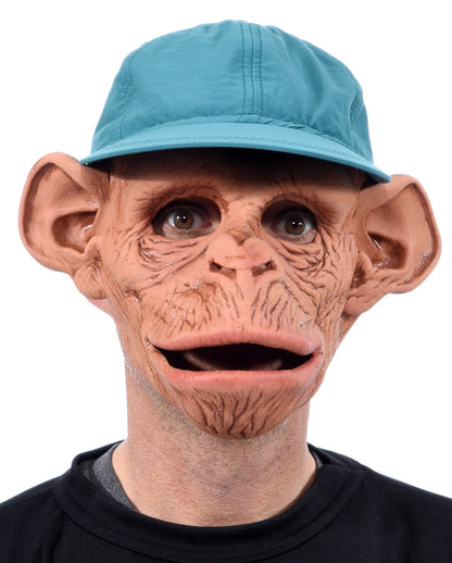 Schimpansen Maske mit Baseball Mütze