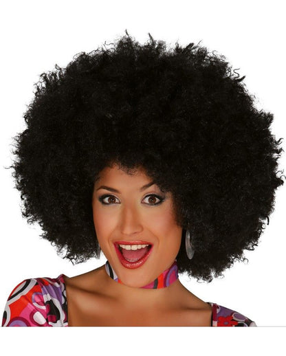 Afro Perücke schwarz