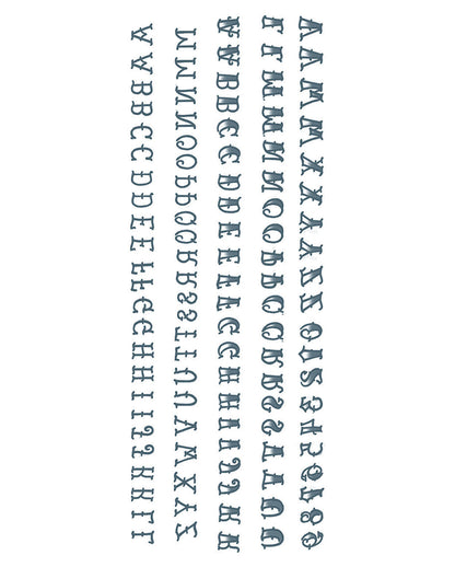 Alphabet Finger Klebetattoos