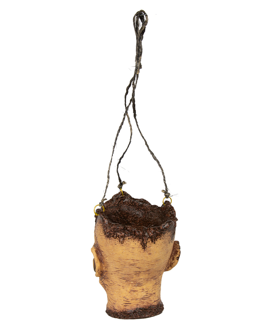 An Schädeldecke aufgehängter Folterkopf 25cm