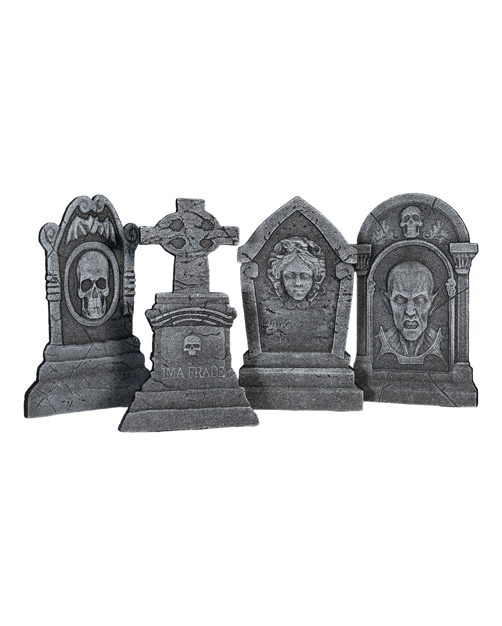 Ancient Halloween Deko Grabstein Set 4-teilig