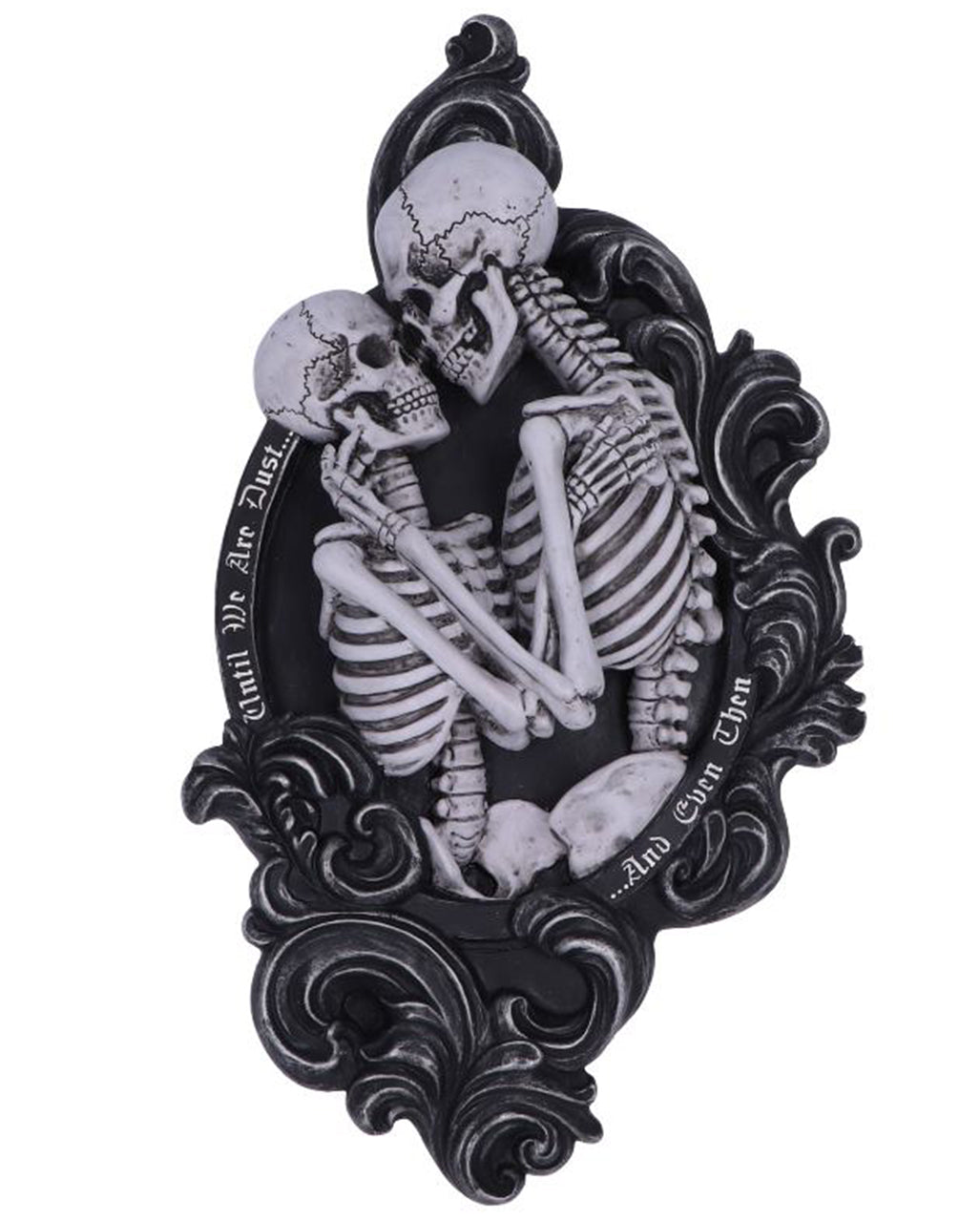 "And Even Then" Skelett Liebespaar Wandrelief 39cm