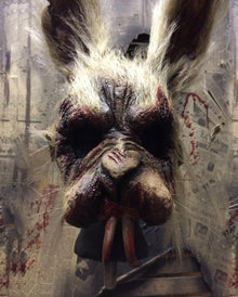 Furchterregende Zombie Hasenmaske