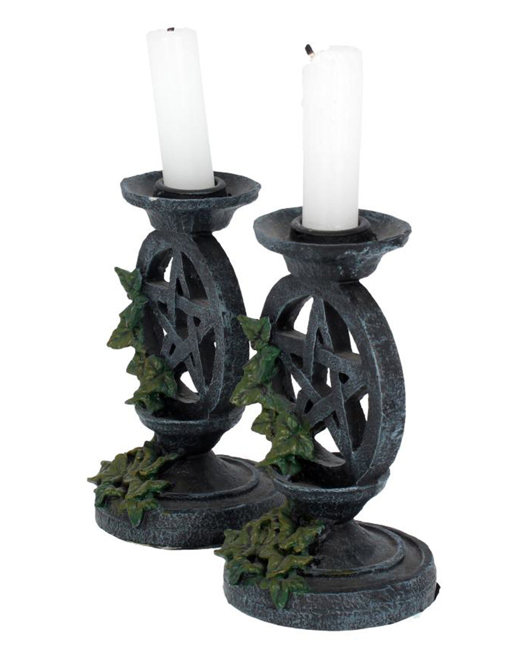Antike Pentagramm Kerzenständer 2 St.