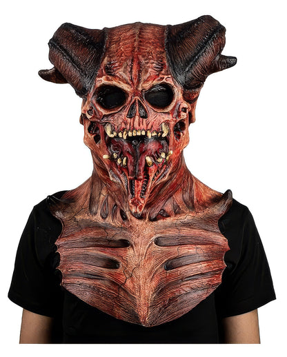 Astaroth Dämonen Maske mit Brustpanzer