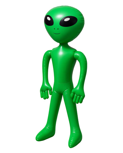 Aufblasbarer Alien grün 85cm