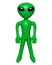 Aufblasbarer Alien grün 85cm