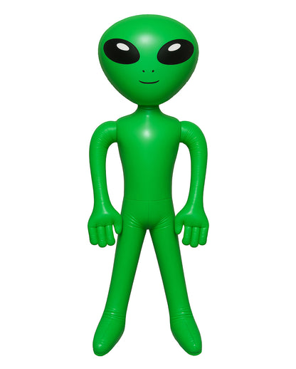 Aufblasbarer Alien grün 85cm