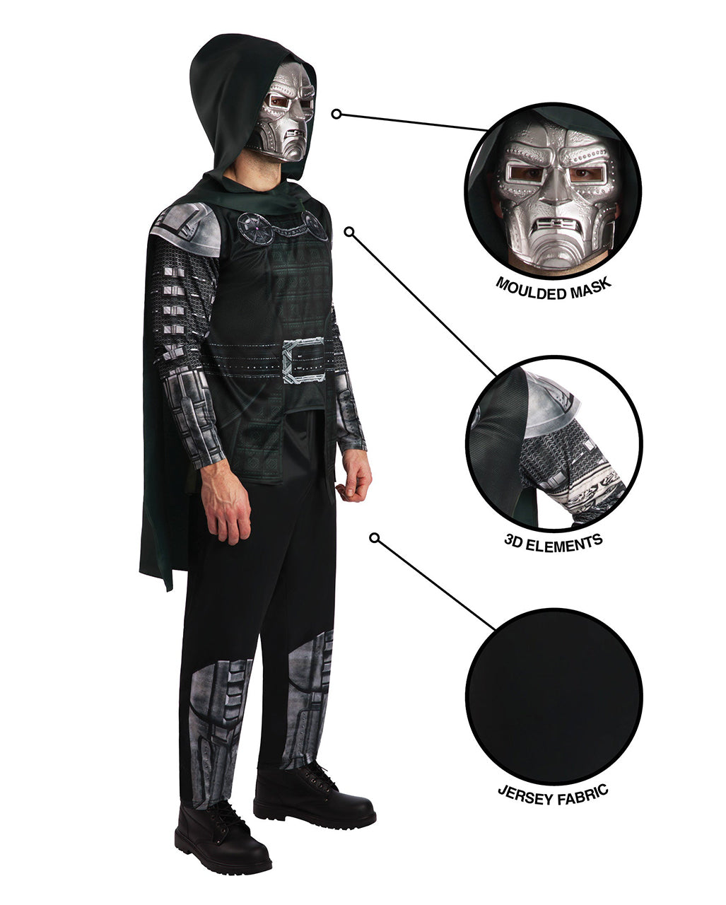 Costume da uomo Avengers Doomsday Dr. Doom Deluxe
