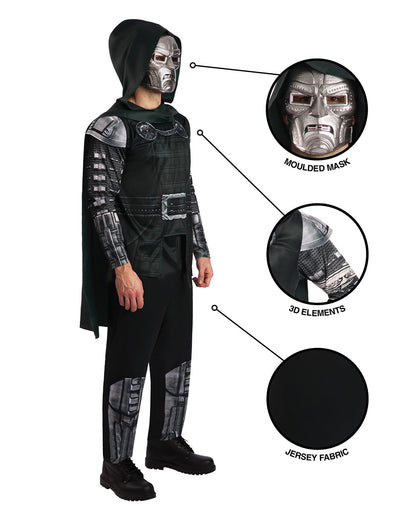 Costume da uomo Avengers Doomsday Dr. Doom Deluxe