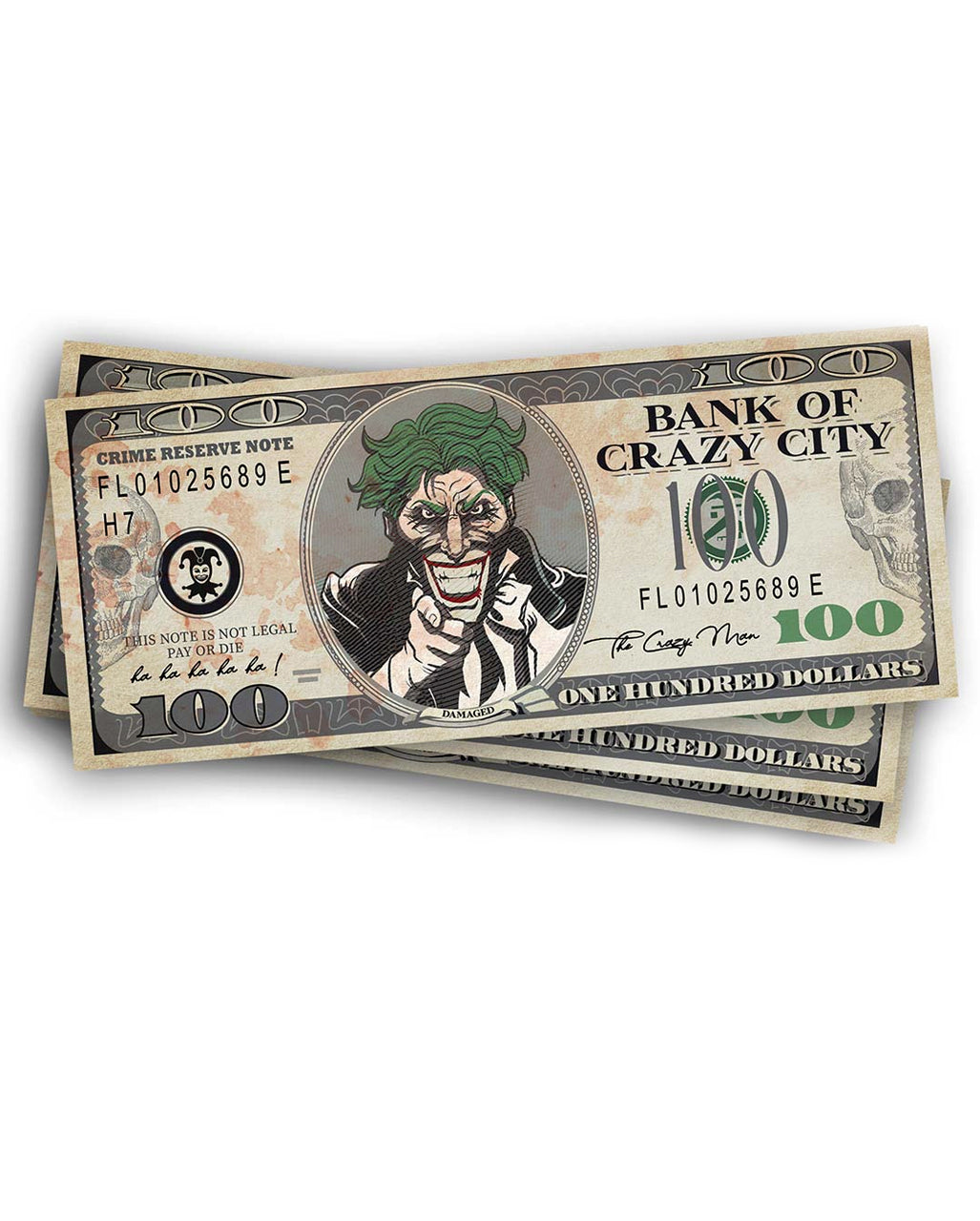 Banca Di Crazy City, Banconote Da 100 Dollari, Denaro Da Gioco