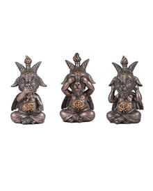 See, Speak, Hear No Evil - Baphomet Figuren