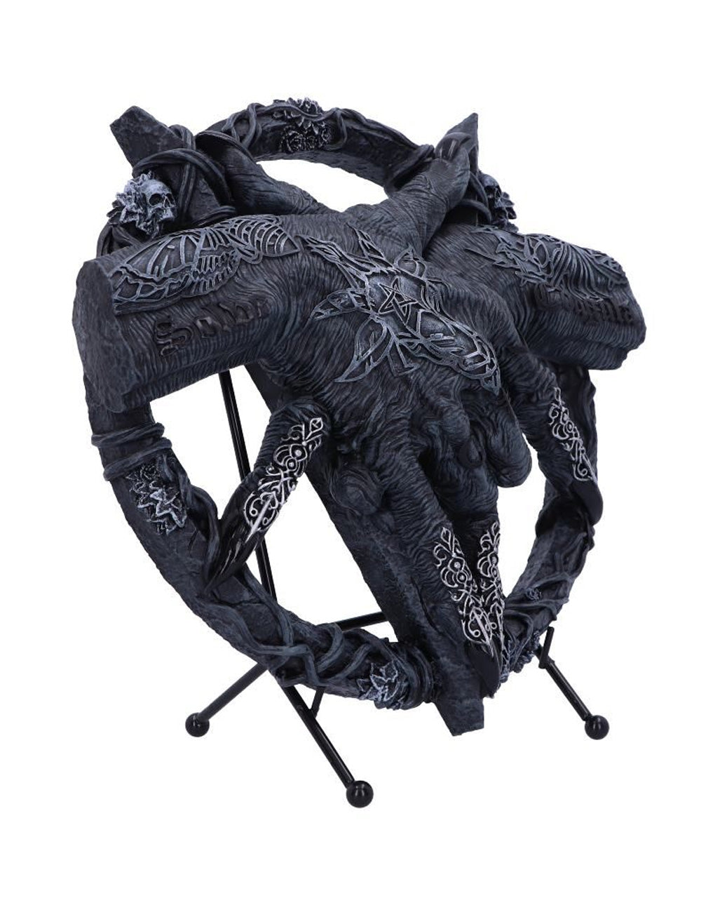 Baphomet Hände mit Pentagramm Ornament