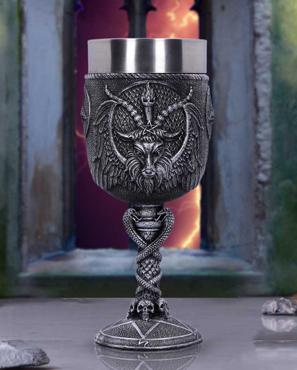 Kelch des Baphomet 17,5cm