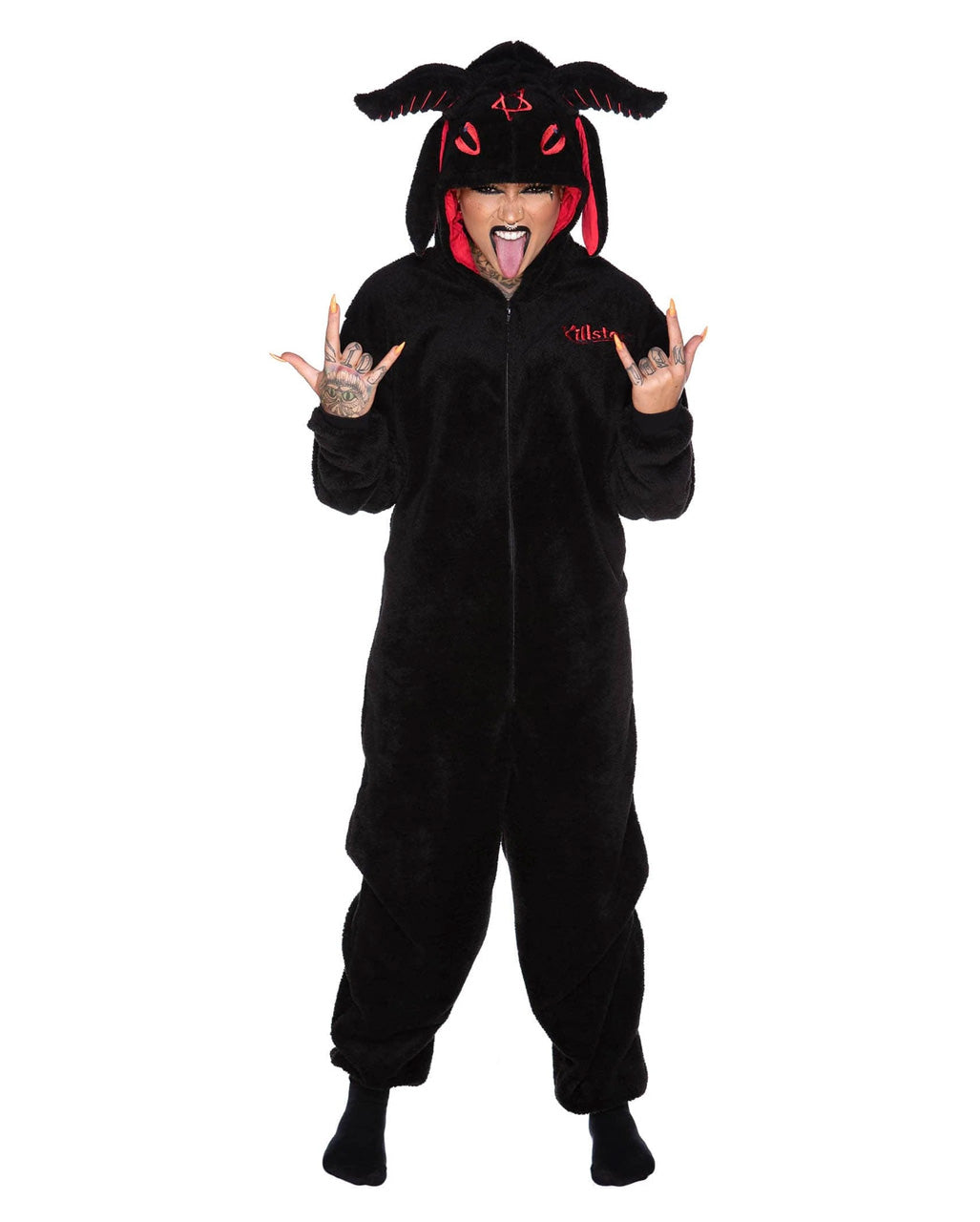 KILLSTAR Baphomet Onesie mit Mütze