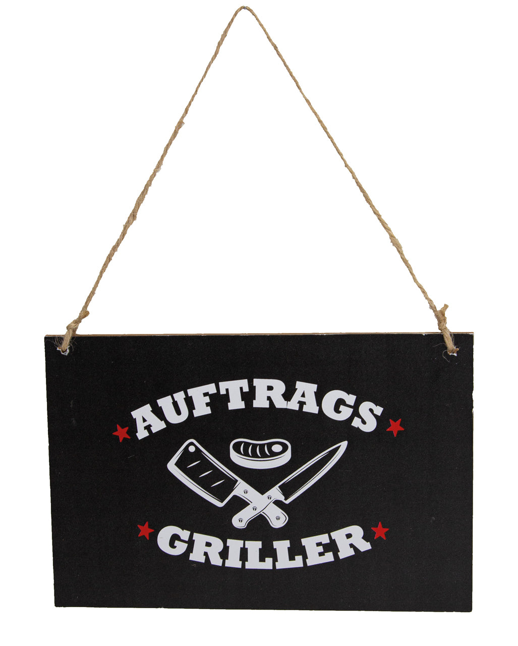 BBQ Schild „Auftragsgriller“ 18cm