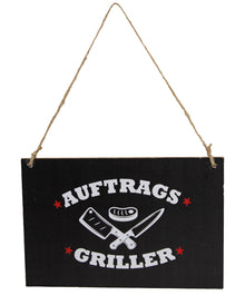 BBQ Schild „Auftragsgriller“ 18cm