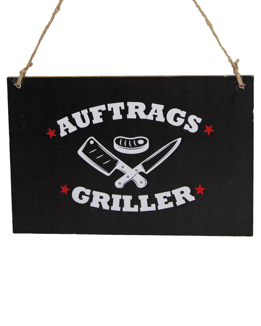 BBQ Schild „Auftragsgriller“ 18cm