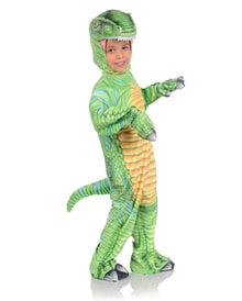 Grünes T-Rex Kleinkinderkostüm mit Print