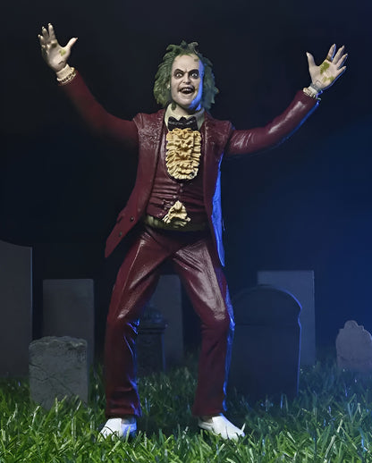 Beetlejuice 1988 Red Tuxedo Action Figur 18cm